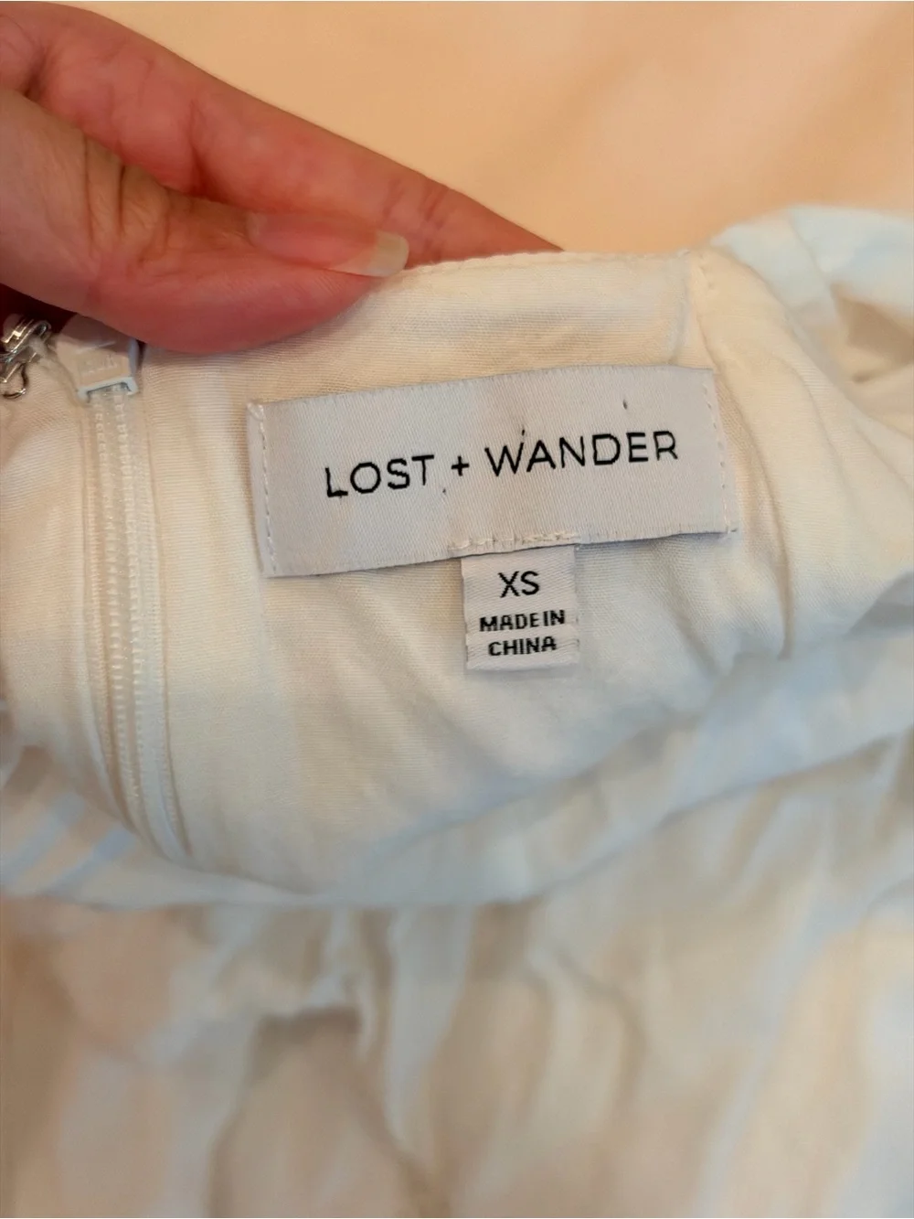 Lost + Wander Verona Romance Linen Blend Mini Dress White XS - Picture 5 of 8